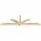 Ekena Millwork Redmond Rough Sawn Timber Gable Bracket, Douglas Fir, 96"W x 32"H x 4"D x 4"F, 8/12 Pitch GBW096X32X0404RED00RDF - alternate 3